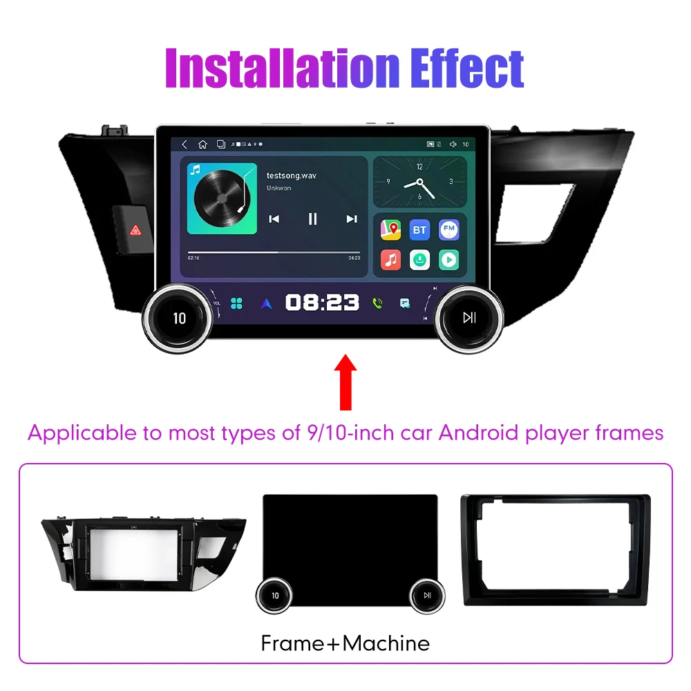 11.8 Inch 2K Double Knobs 2 Din Car Radio For Honda Levin 2013-2018 Car Radio DVD Multimedia Video Player Android Auto Carplay