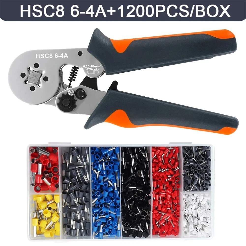 alicate-de-crimpagem-hsc8-6-4-com-1200-terminais-para-crimpagem-de-fios-e-reparo-de-circuitos-eletricos