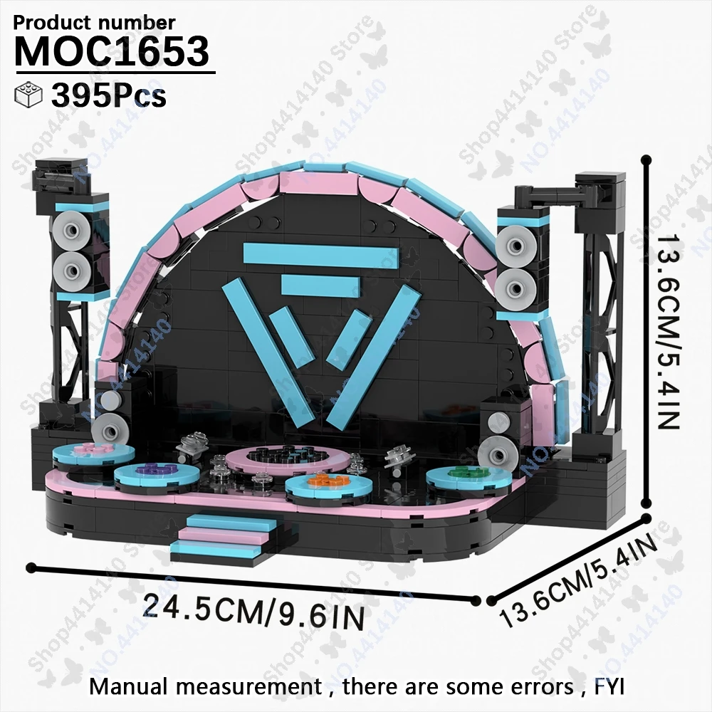 MOOXI FNAF2 Room Assembly Horror Game Scene Figures Building