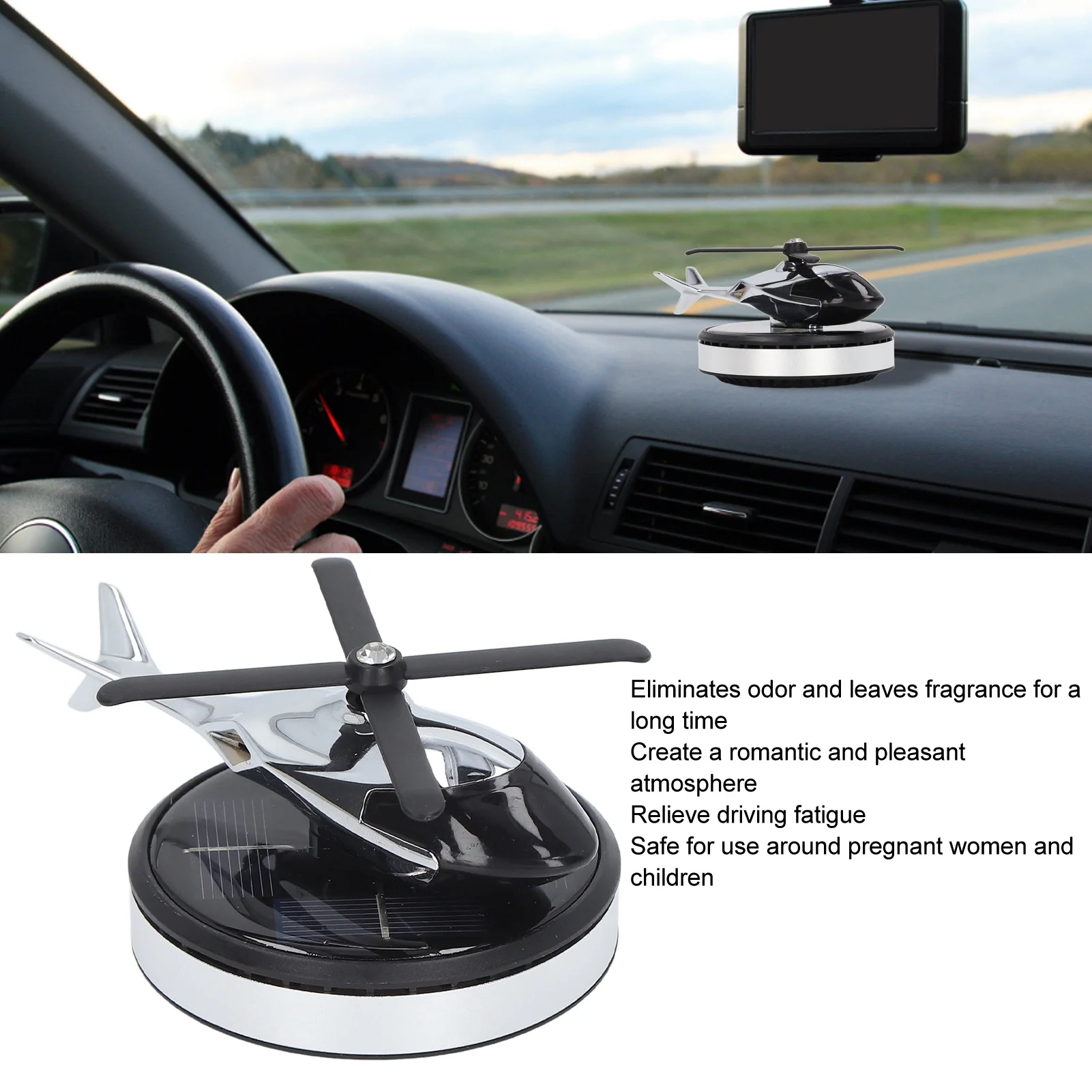 Car Fragrance Pleasant Air Removable Portable Delicate Decorative Solar Home Fragrance