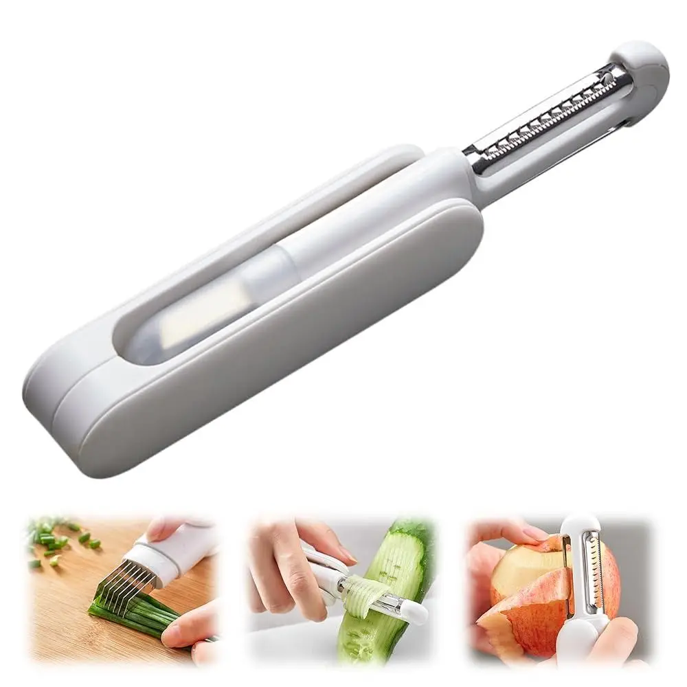 New Peeling Tool Fruit Peeler Durable Multifunctional Vegetable Cutter 3 in 1 Portable Manual Peeler for Household Kitchen Tool