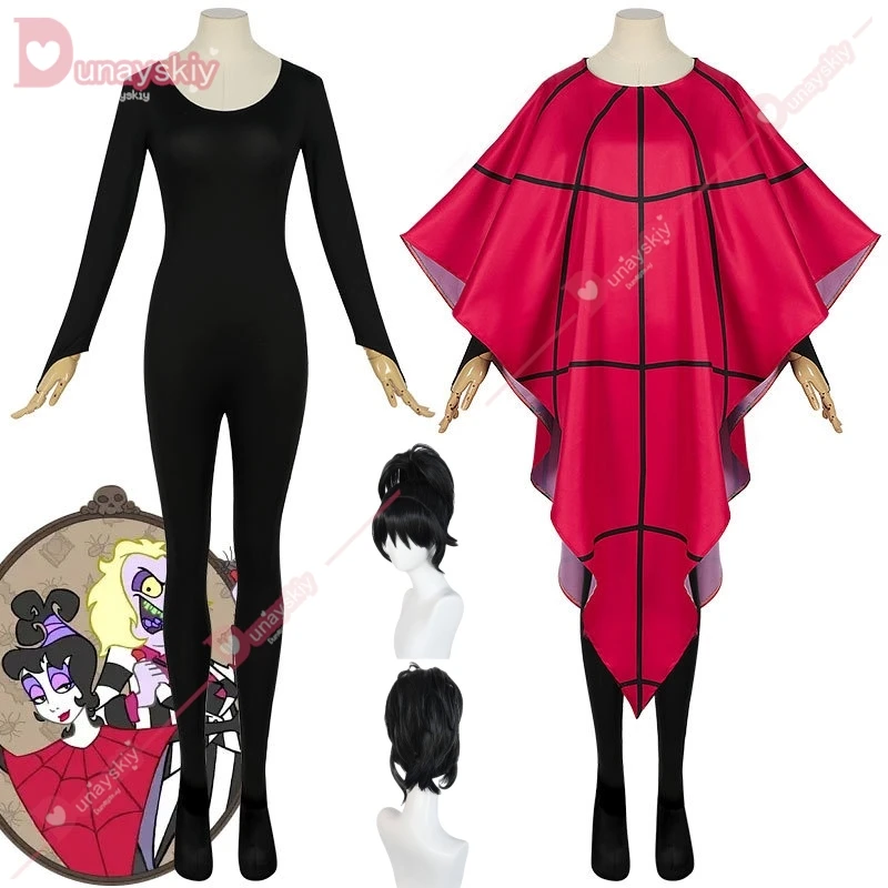 Lydia Deetz Cosplay Costume Clothes Wig Underworld Archmage Cosplay Movie Beetle2juice Clothes Cos Striped Suit Anime Cosplay