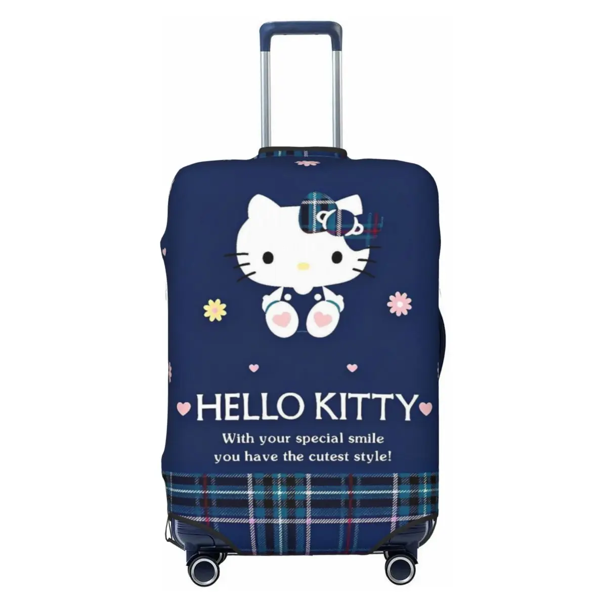 

Hello Kitty Cat Animal Cartoon Suitcase Cover Business Holiday Useful Luggage Supplies Protection