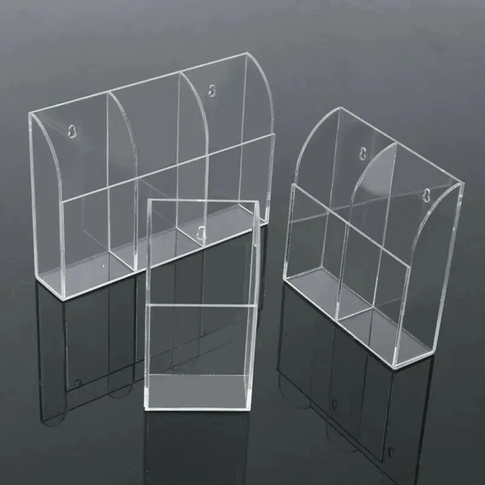 

Acrylic Clear Storage Box TV Remote Control Storage Case Multifunctional Wall-Mounted Wall Shelf Remote Control Organizers