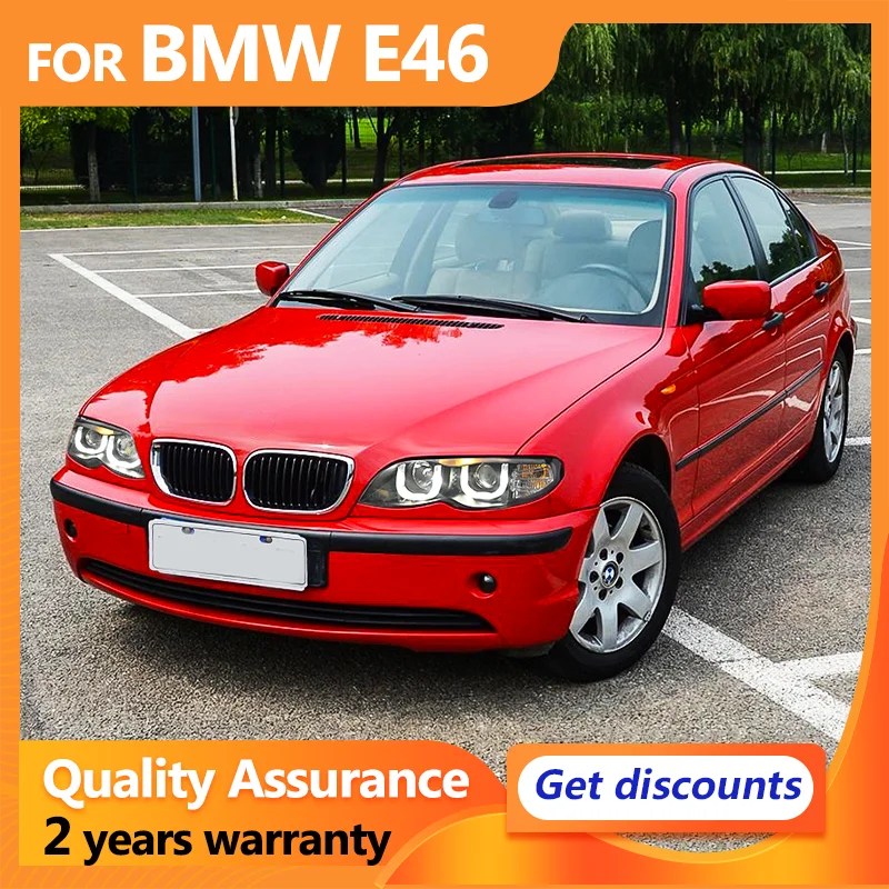 

Светодиодные фары для BMW 3 серии E46 4-дверные фары 2002 2003 2004 2005 2006 Светодиодные DRL динамические указатели поворота Передние лампы