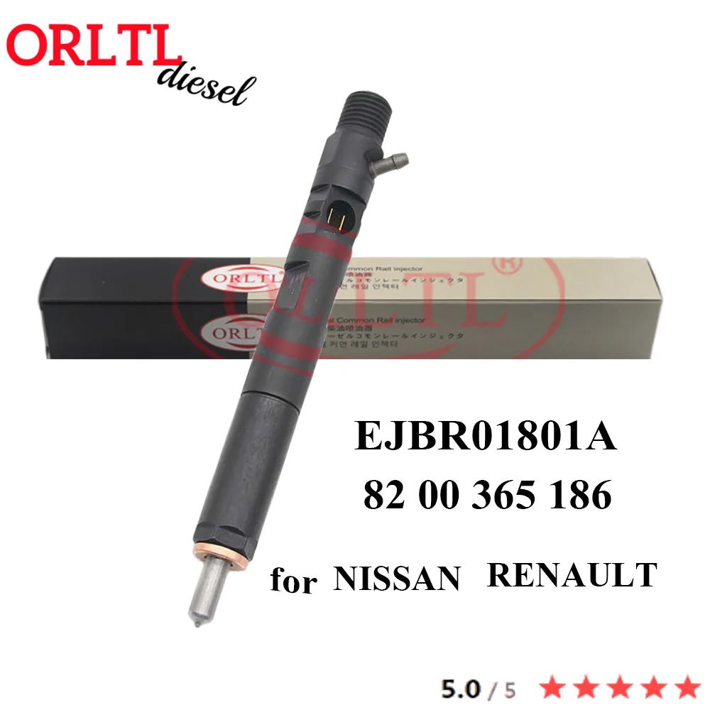 ORLTL NEW DIESEL INJECTOR EJBR01801A 8200365186 COMMON RAIL EJBR 01801A NOZZLE FOR NISSAN RENAULT EURO 3