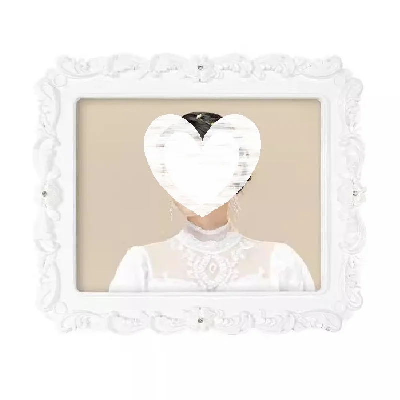 

European Style Relief Retro Mini Resin ABS Photo Frame, Jewelry Shooting Props, Nail Art Earrings Shooting Props Photo Frame