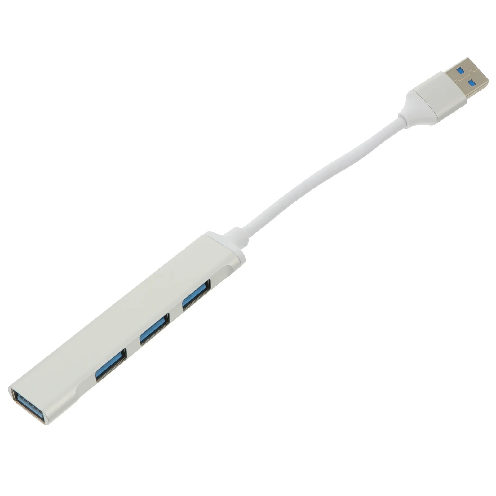 1 peça usb3.0 hub de liga de alumínio divisor de expansão multiportas portátil laptop escritório hub de dados divisor de extensão usb