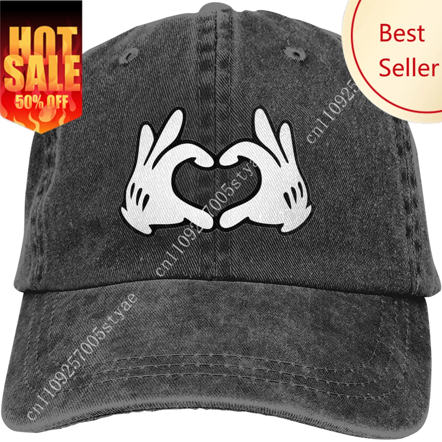 

Cowboy Hat Cartoon Baseball Trucker for Men Women Retro Denim Hats Baseball Cap Dad Hats