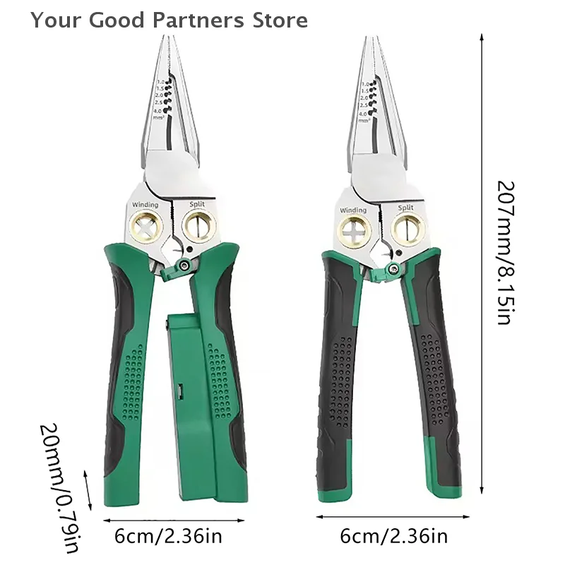 8 In 1 Wire Stripping Pliers Multifunction Electrician Cable Stripper Cutting Splitting Repair Hand Tools Pliers