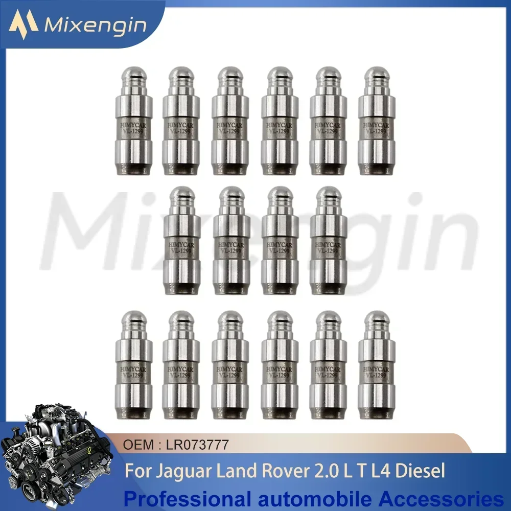 16PCS Valve Lifter For 2015- 2.0 L T L4 Diesel Jaguar Xe Xf Land Rover 204DTA 204DTY 204DTD AJ20D4 AJ200D LR073777 Engine Parts