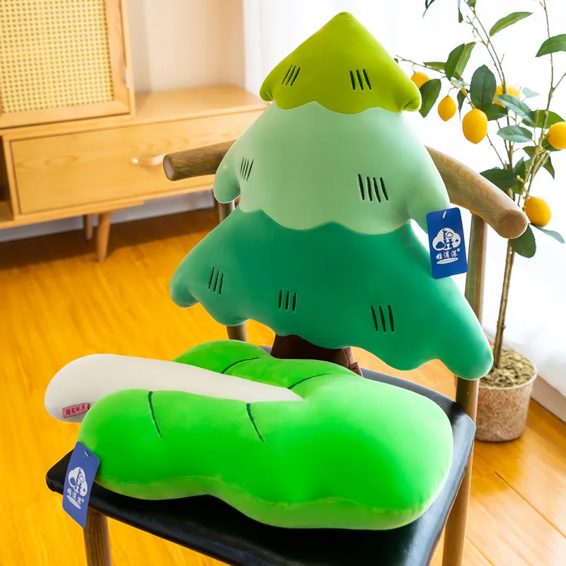 New 50cm Kids Baby Plush Toys Maple Pine Tree Plant Shape Throw Pillow Toys Gift Soft Four Seasons Dream Leaf Cushion Home Decor