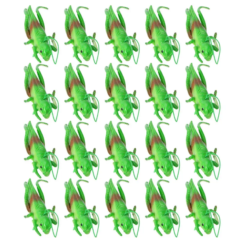 

20 шт. Игрушечные имитации кузнечиков для раннего развития, обучающие фигурки для детей, декоративные насекомые для изучения биологии