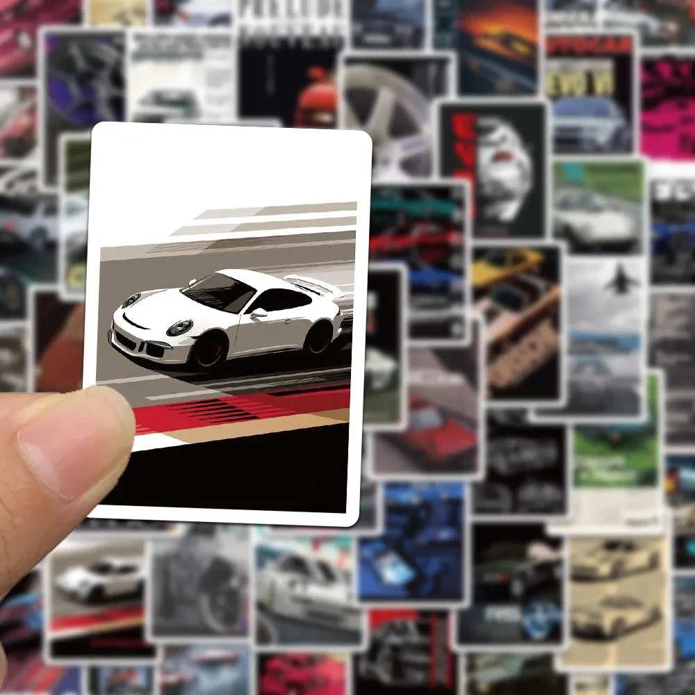 Picture 4: 10/30/50pcs JDM Retrofit Racing Car Poster Stickers Classic Cool Sticker Decorative Skateboard Phone Notebook Waterproof Sticker