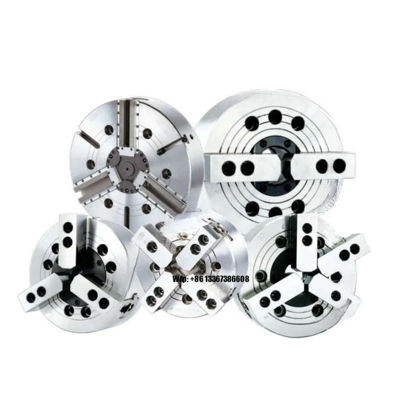 High Precision Machine Tool Accessories Chuck Milling Machine Through Hole Oil Cylinder 2 Jaw 4 Jaw Hydraulic Chuck