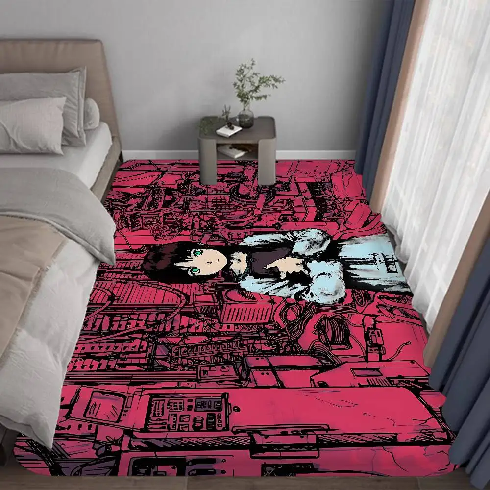 Anime S-Serial Experiments Lain Bathroom Mat Kids Room Bedroom Decoration Balcony Anti-Slip Doormat Living Room Welcome Rug