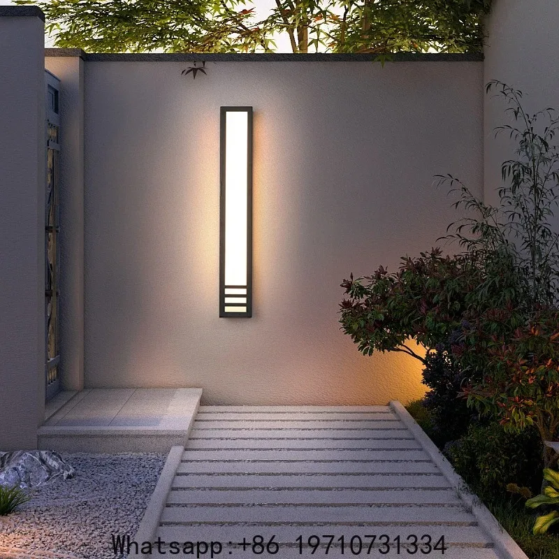 

LED Outdoor Long Wall Light Modern Waterproof IP65 Villa Porch Garden Patio Exterio Wall Lamp 110V 220V Balcony Outdoor Lighting