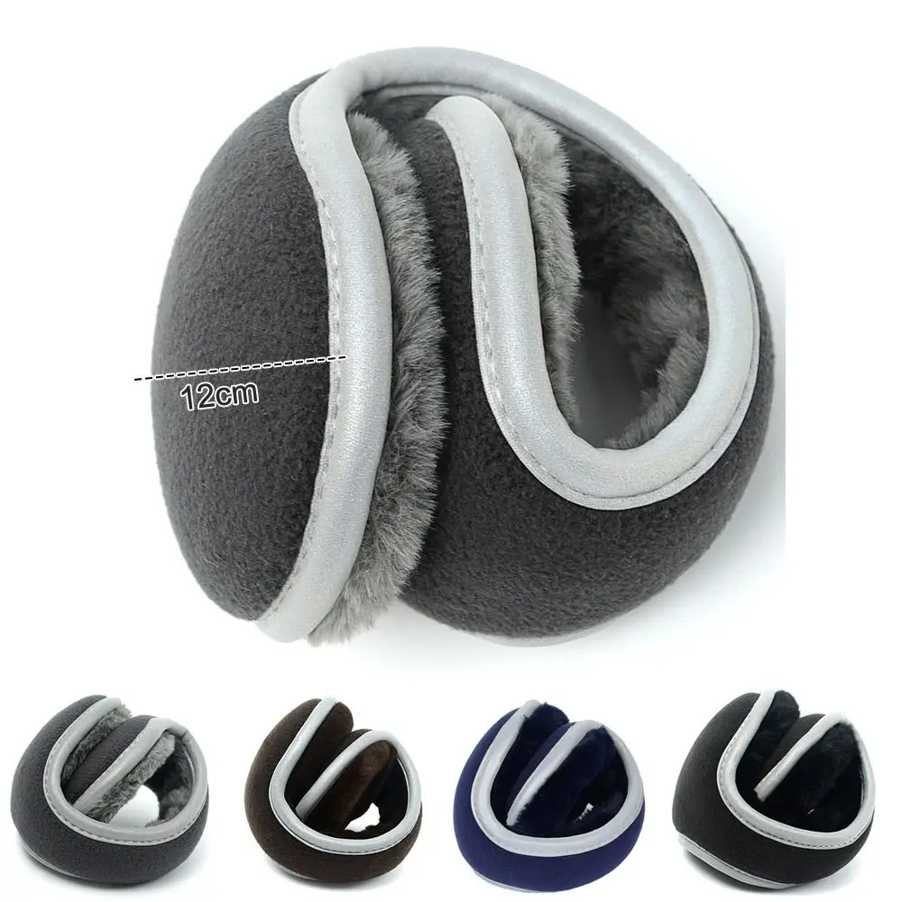 with Reflective Tape Foldable Earmuff Soft Windproof Ear Warm Protector Thicken Cold Proof Winter Warm Ear Muff