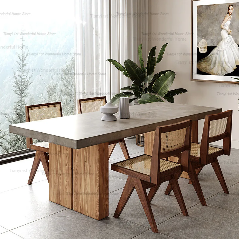 Wooden Design Modern Italian Dining Tables Coffee Dinette Living Room Dining Tables Kitchen Office Home Furniture Comedor LLDT