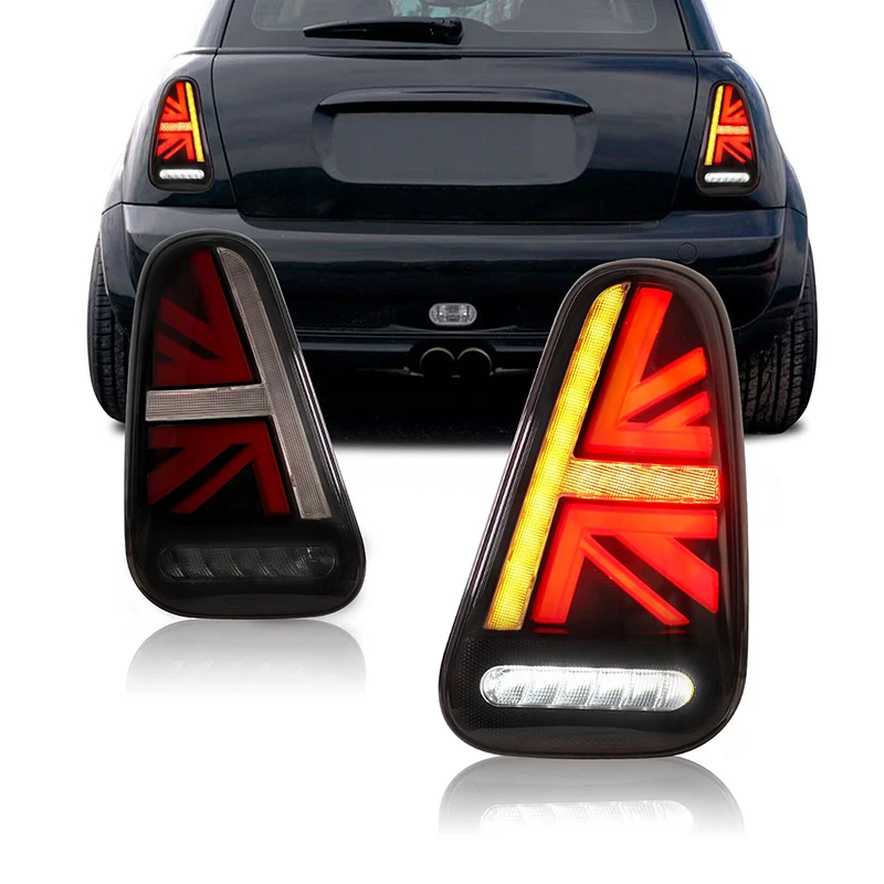 Suitable for BMW MINI Mini R50R52R53 Taillight Retrofit Beige Flag LED Running Lights Running Water Turn Signal Lights