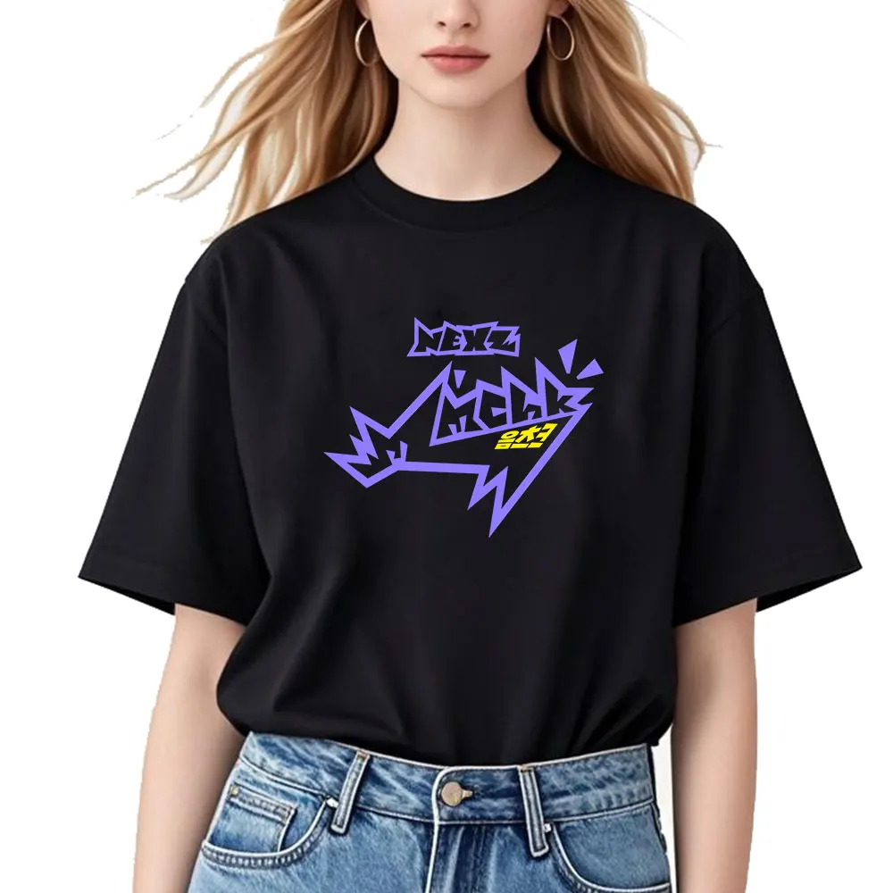 Kpop NEXZ The 2nd Single Album Mmchk T-Shirt for Men Women Printed Graphic Clothes 100% Cotton TShirts Loose Short Sleeve Top
