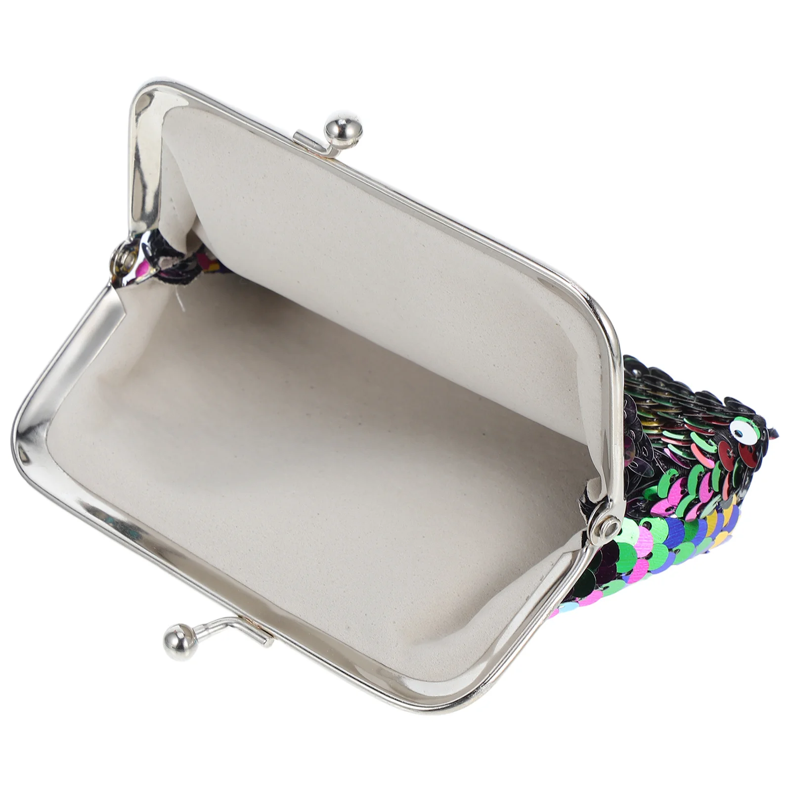 

TENDYCOCO 1pc Glitter Sequins Mini Wallet Zip Pouch for Women Girls Double Sided Makeup Toiletry Bag Colorful Wristlet