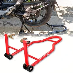 Motorcycle Universal Red Rear Wheel Support Stand Wheel Stand Auto Aheel Support Frame Tire Repairing Tool