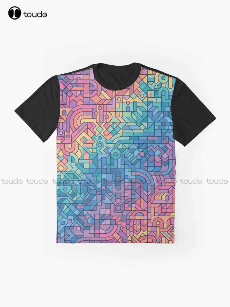 Colourful Chaos Graphic T-Shirt Custom Aldult Teen Unisex Digital Printing Tee Shirts Custom Gift Xxs-5Xl Streetwear