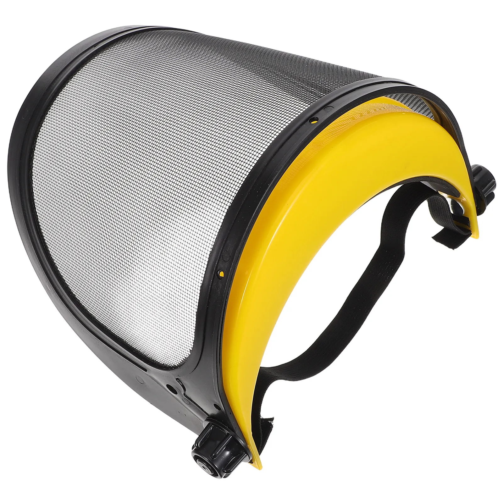 Yellow Mesh Face Mask Protective Shield Lawn Mower Face Cover Breathable Mesh Safety Mask for Garden Mowing Outdoor Protective