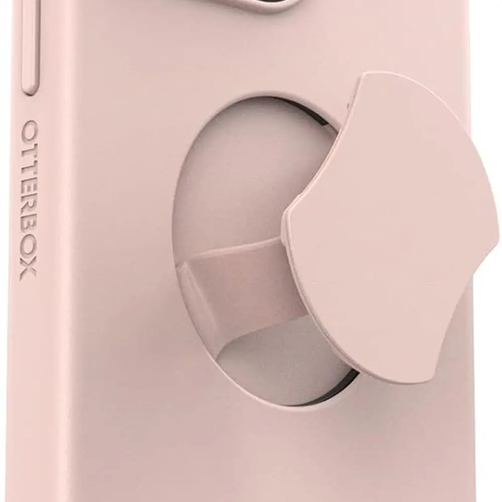 حافظة OtterGrip Symmetry لهاتف iPhone 14 Pro Max - وردي، مقابض وMagSafe متوافقة، تصميم أنيق، إطارات مرتفعة للشاشة والكاميرا