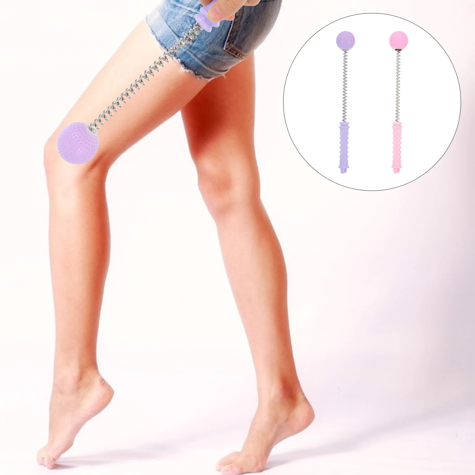 

2Pcs Massage Hammer Portable Household Manual Back Massager Aluminum Alloy For Thigh Arm Safe Promote Blood