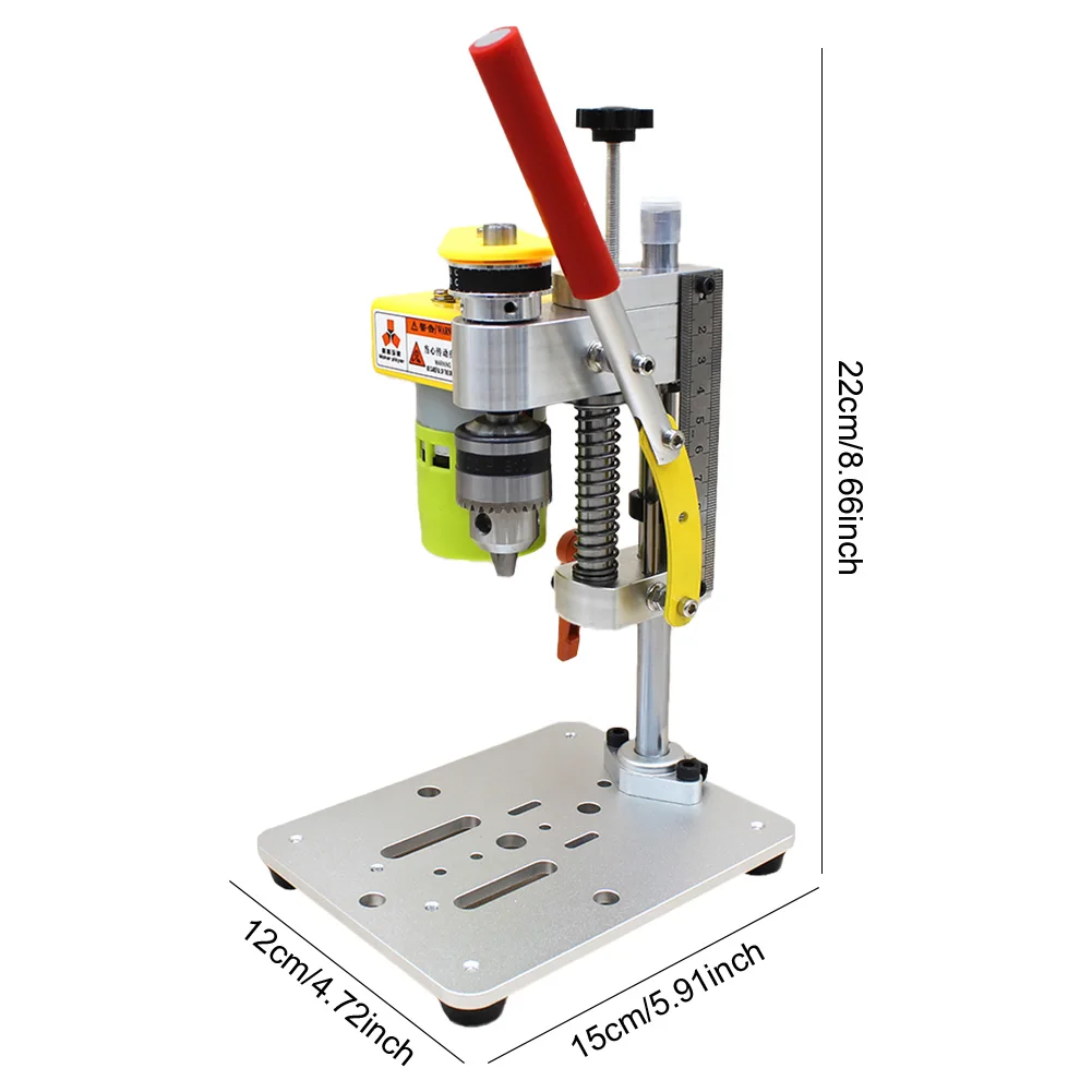 DIY High Precision Drilling Machine Mini Drill Press B10 Chuck Small Benchtop Drill Press Metal Wooden Jade DIY Crafts Tool