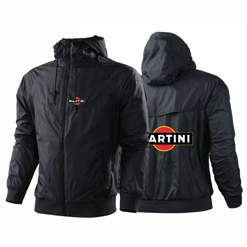 

Martini Racings Men Spring and Autumn Hot Sale Five-Color Windbreaker Harajuku Windproof Color Matching Designe Fashion Coat