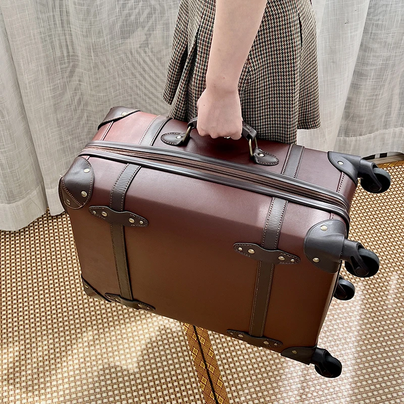 Walizka damska w stylu vintage – Retro Vintage Trunk Suitcase recenzja i cena