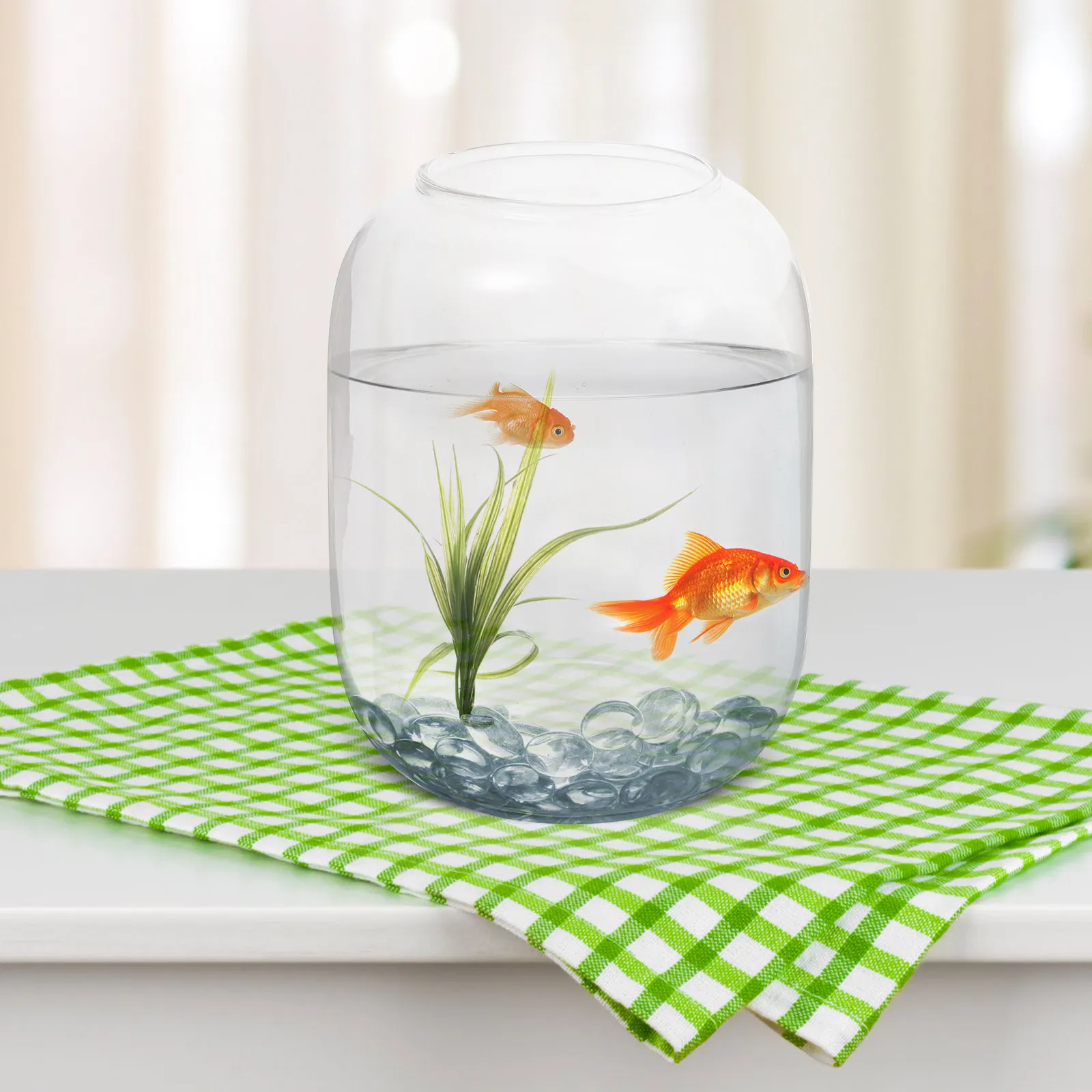 

Large Clear Glass Hydroponic Plant Bottle for Indoor Micro Landscape Terrarium Desktop Office Decor Air Purifying Greenery