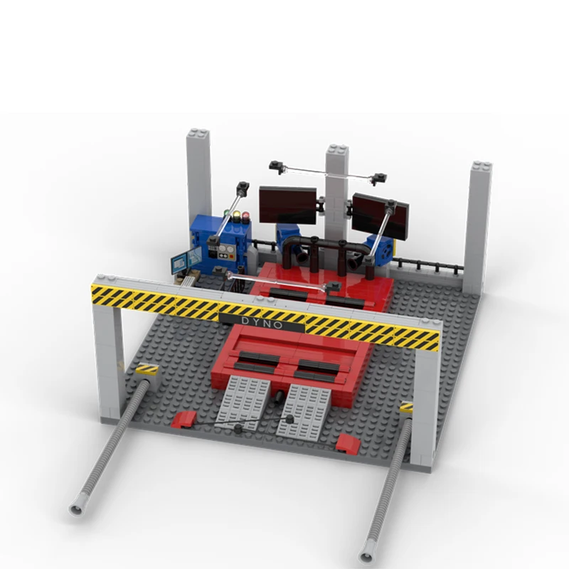 Model miejski MOC Klocki konstrukcyjne Speed Champion Parking Premium Technologia modułowa Prezenty Wakacje Montaż Zabawki dla dzieci Garnitur