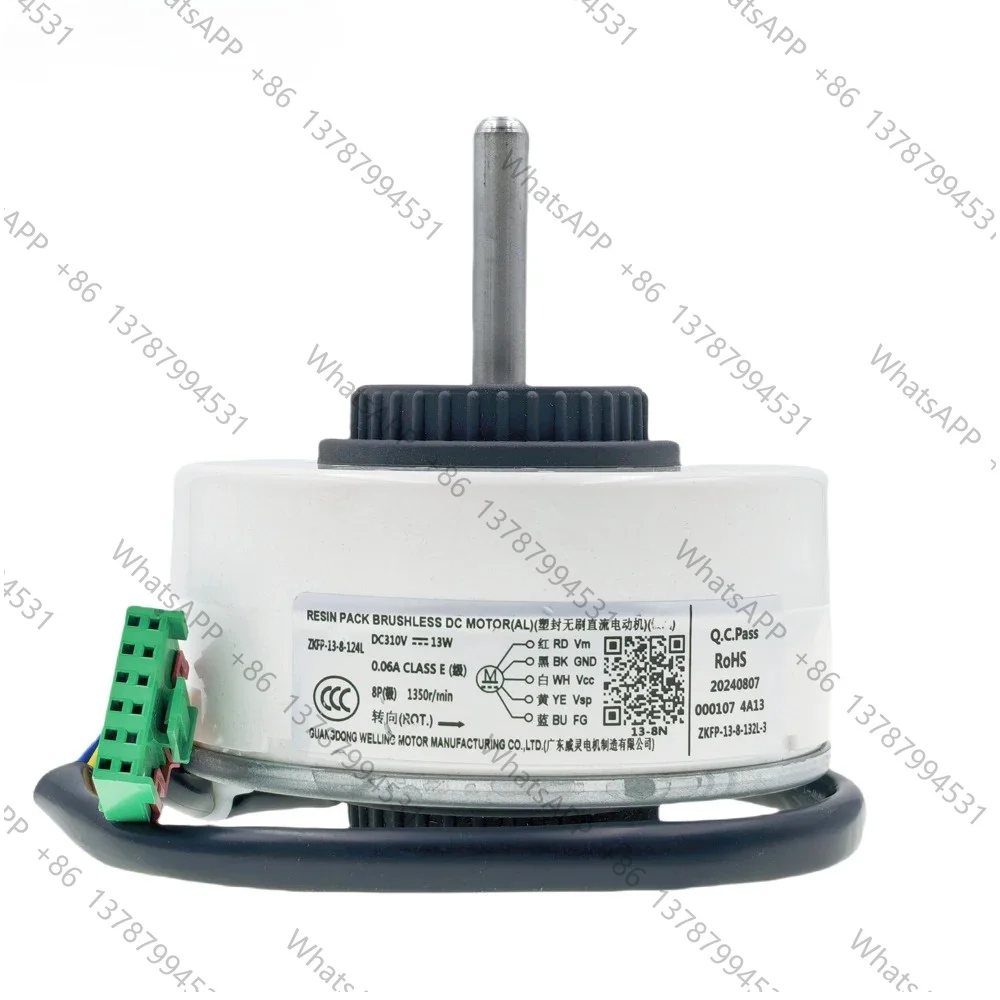 Air Conditioner Indoor Unit DC Fan Motor ZKFP-13-8-124L DC310 13W 1350r/min Conditioning Parts