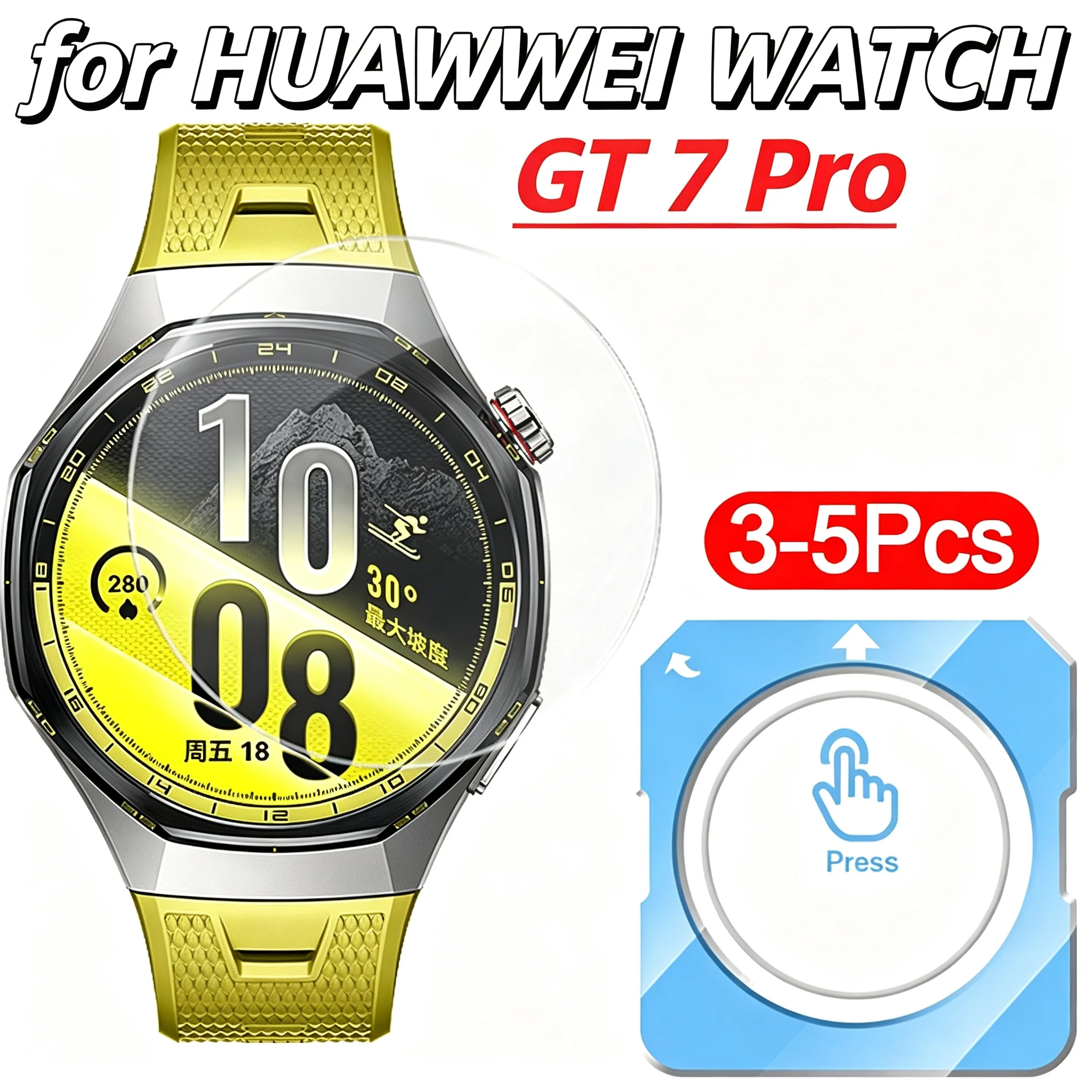 Tempered Glass for Huawei Watch GT7PRO  Quick Installation Premium Screen Protector for Huawei GT7 Pro