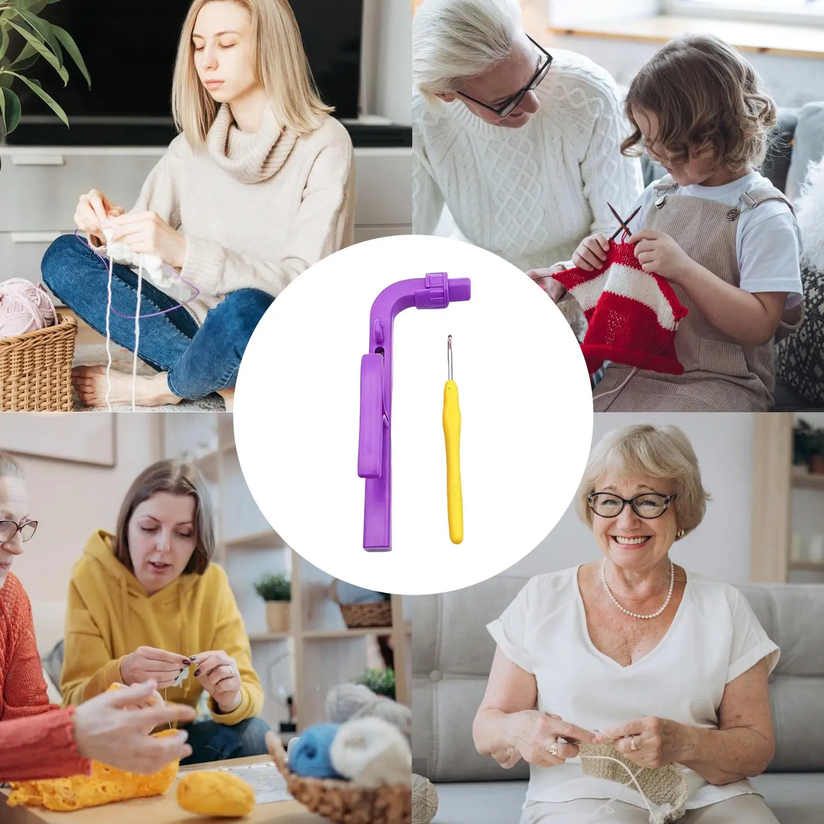 إبر الكروشيه ملحقات الحياكة المريحة أدوات أصحاب الغزل الحياكة الأسرع للمبتدئين المحترفين الحياكة #3