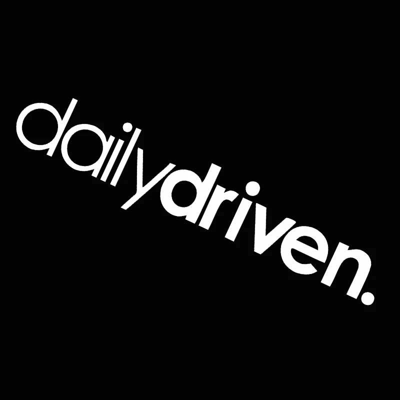 Daily Driven Car Sticker Interesting Cartoon Decal JDM Styling Auto Accessories Window PVC