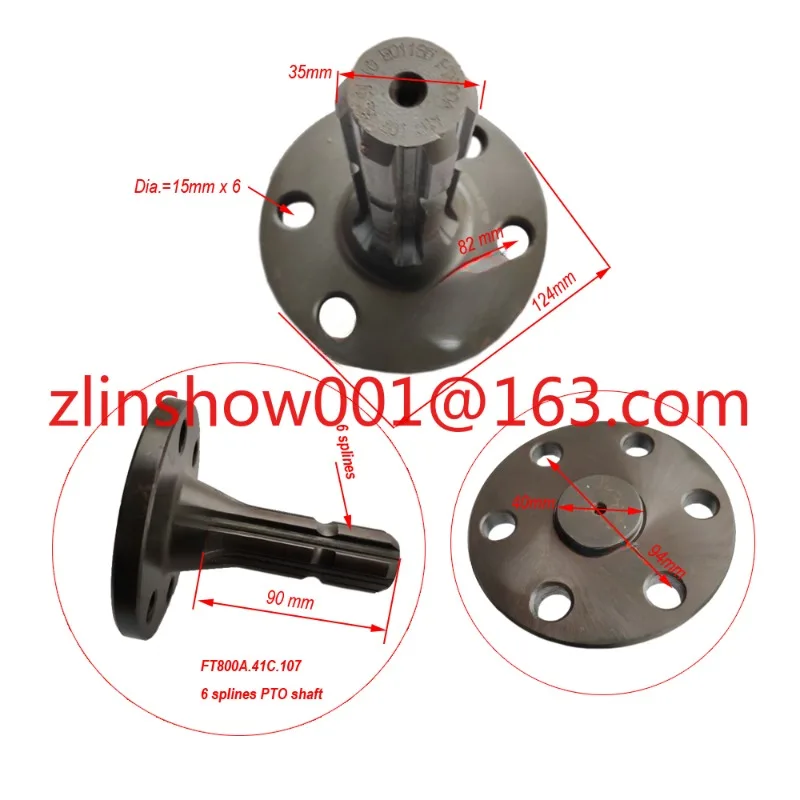 

FT800A.41C.107 FT800A.41D.107 FT800A.41.107 TB550.411L-13a TB550.411L, вал PTO (6 8/21) для трактора Lovol