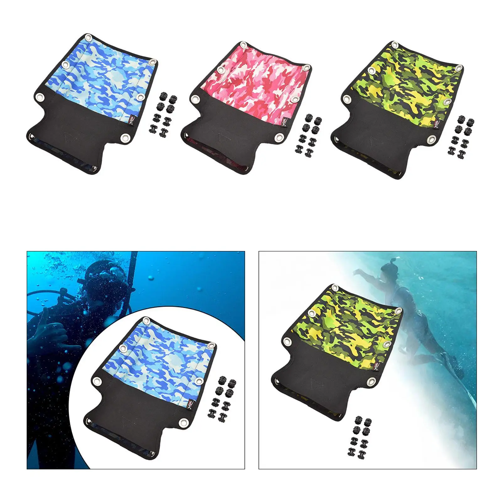 

Scuba Diving Backplate Pad Diving Back Support Pad Accessory Nylon Cushion Equipment for Harness Underwater Snorkeling