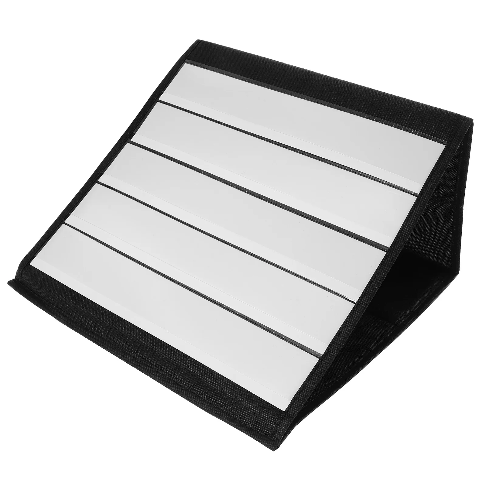 

1 Set Classroom Pocket Chart Foldable Tabletop Tent Pocket Chart For Teacher Desk Large Display Stand Homeschool Organization