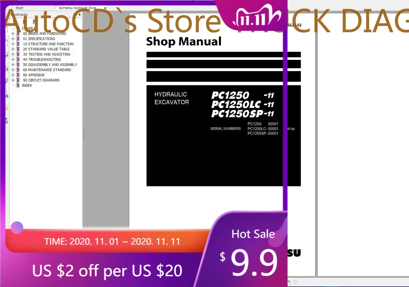 

AutoCD Komatsu Machine Mining PDF Updated Model -11 [ 2021] Shop, Operator & Maintenance Manuals