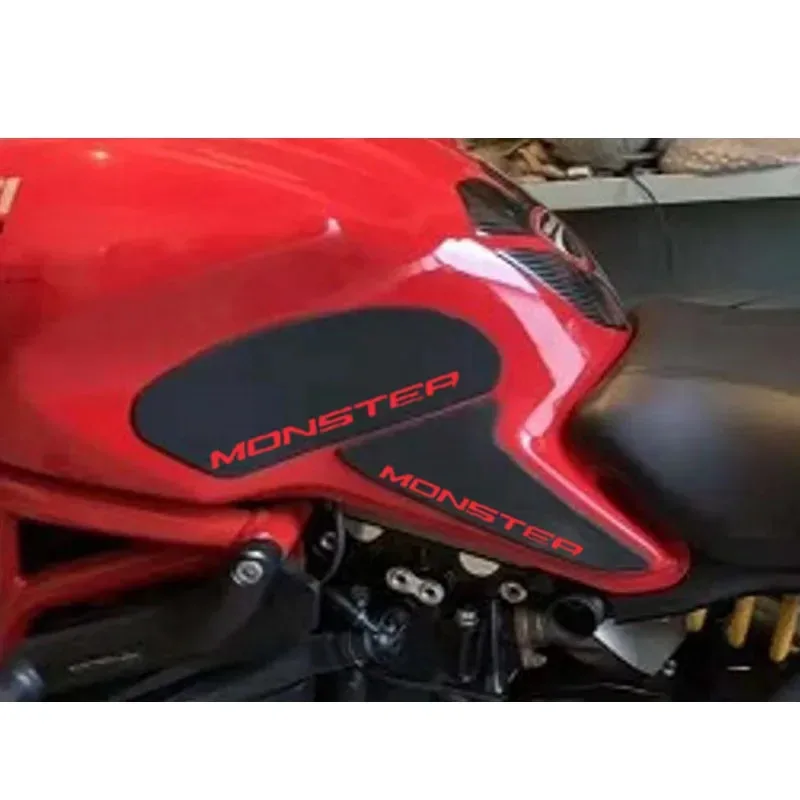For Monster 821 1200 2014 2019-797 2017-2019 Motorcycle Tank Traction Pad Side Gas Knee Grip Protector Anti-Slip Sticker