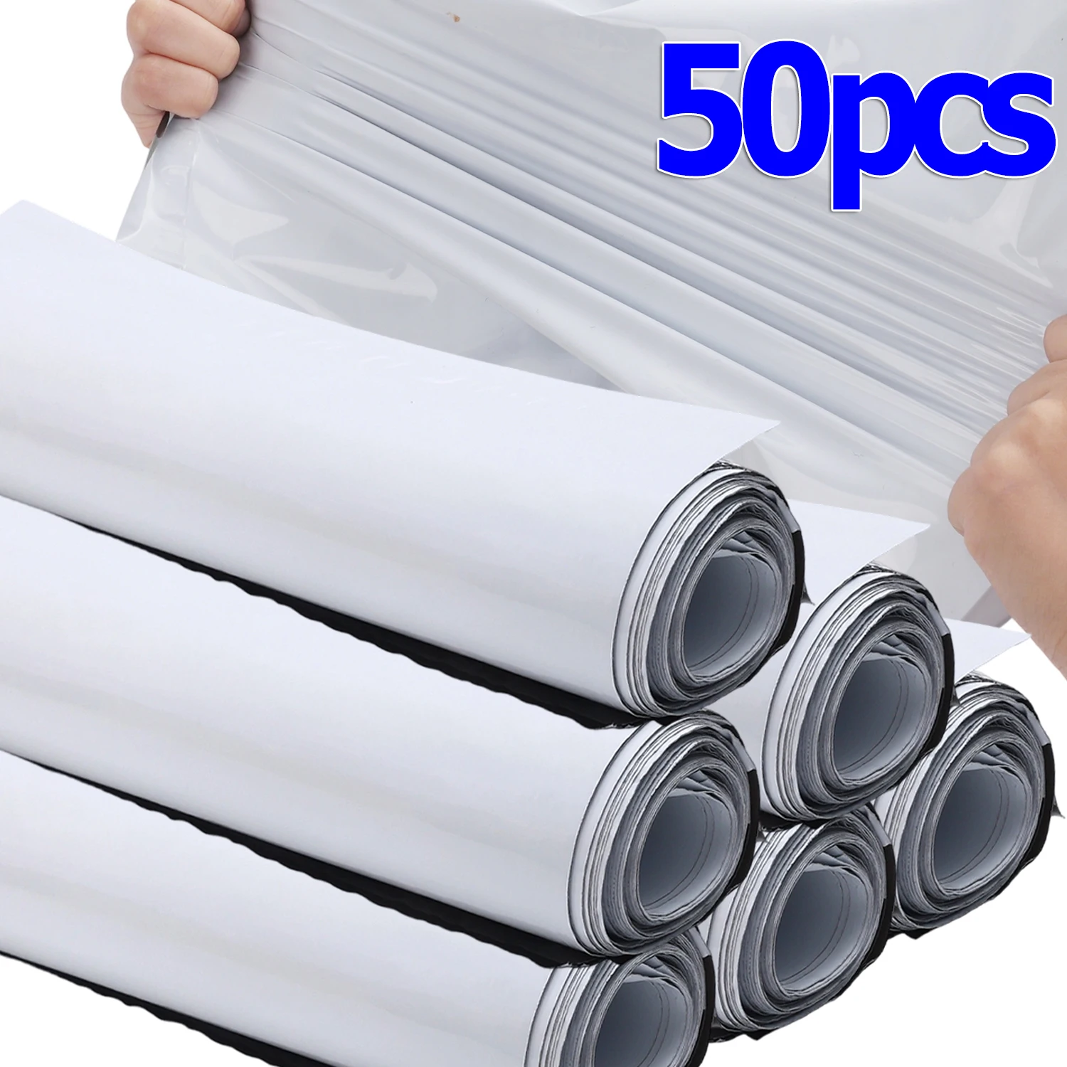 10-50Pcs White Poly Mailers Shipping Bag Self Seal Courier Envelope Thickened Plastic Mailing Bags Waterproof Storage Pouch