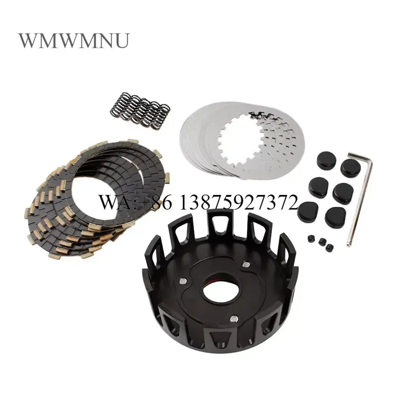 Wmwmnu Complete Clutch Kit Billet Basket Springs Friction Discs Plates for Blaster 200 YFS200 1988-2006 ATV Parts