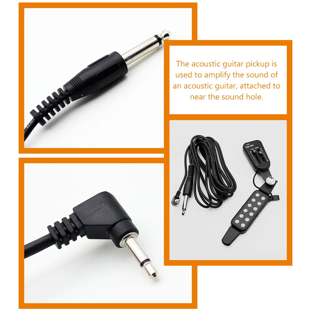 

Acoustic Guitar Sound Hole Pickup Microphone Instrument Accessories Sensor Steel String Guitars Ukulele Transducer Music