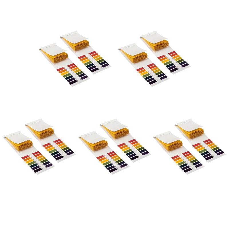 10 Set 160 Strips 1-14 PH Litmus Paper Ph Test Strips Water Cosmetics Soil PH Test Paper Strips With Control Card