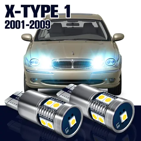 Bombilla de liquidación, 2 uds., lámpara LED de estacionamiento para Jaguar X-TYPE X tipo 1, accesorios 2001 2002 2003 2004 2005 2006 2007 2008 2009